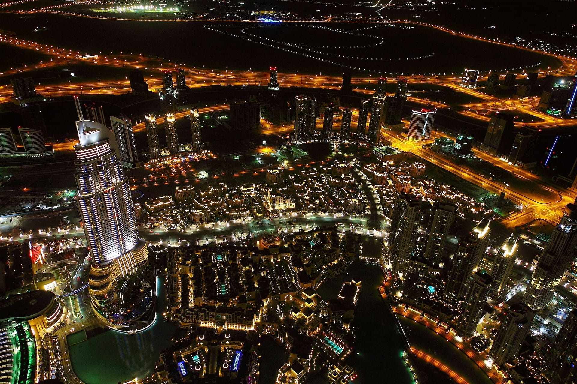 Dubai night view